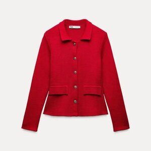 ZARA BUTTONED KNIT CARDIGAN